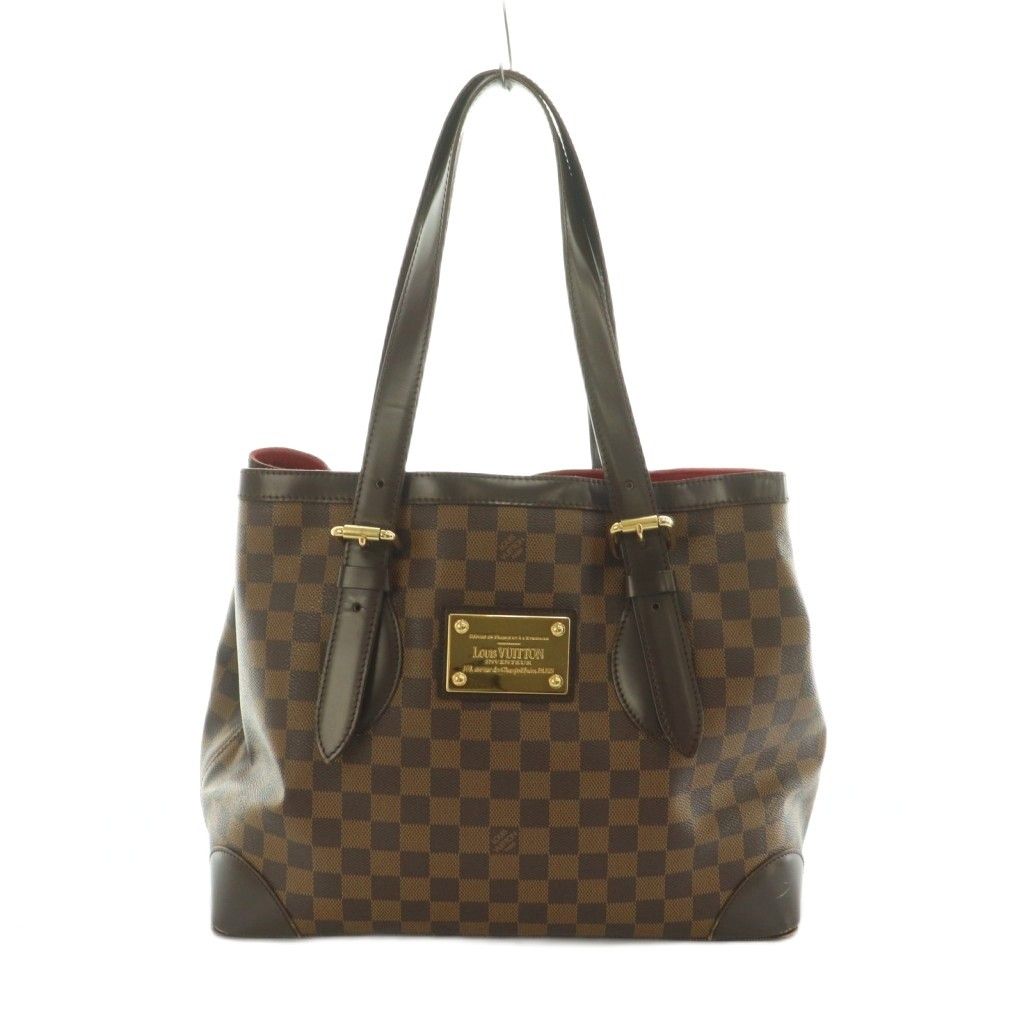 ルイヴィトン LOUIS VUITTON ダミエ ハムステッドMM トートバッグ ブラウン 茶色 N 51204 MI OS OH
