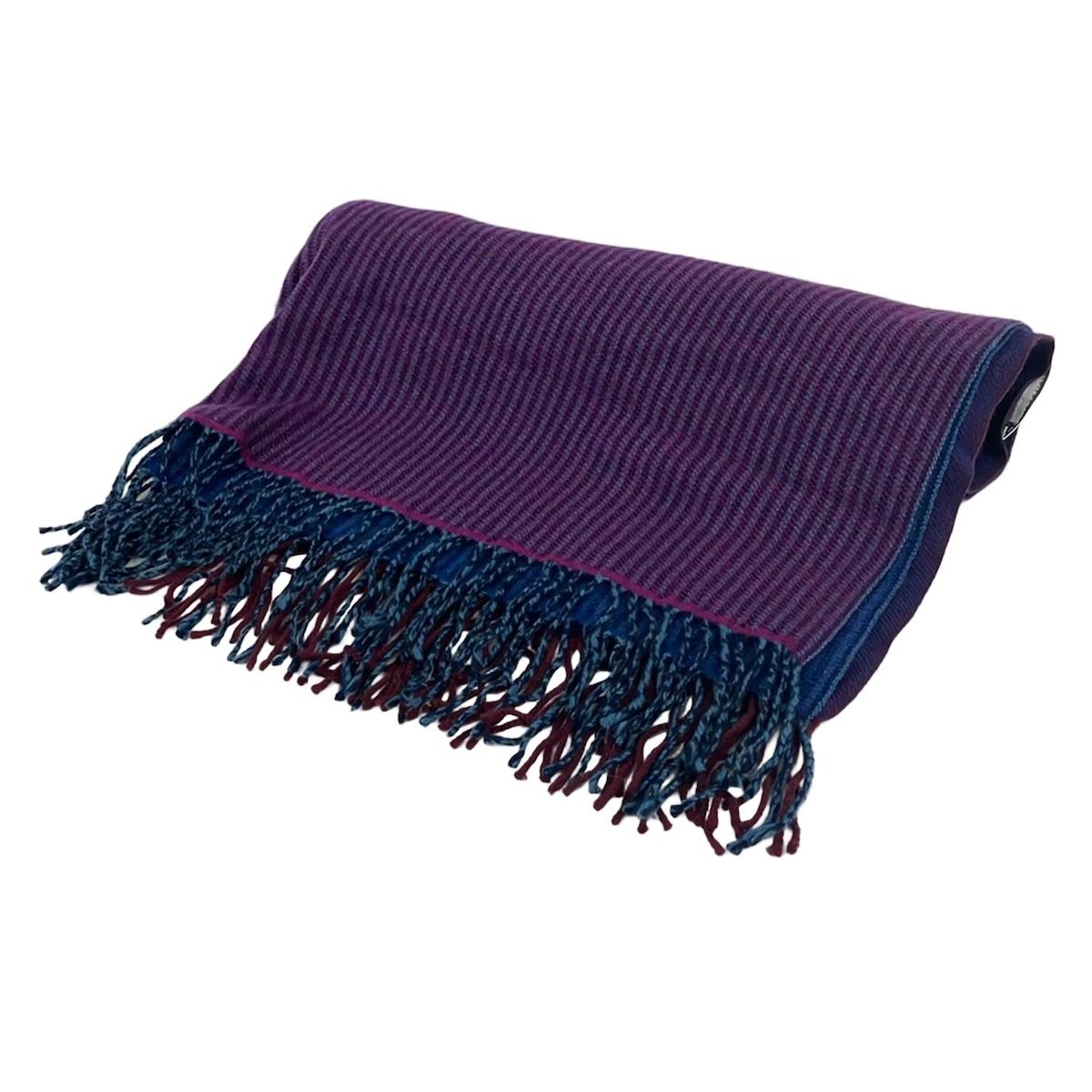 イッセイミヤケ ストール イッセイミヤケ 大判ツートンカラーストール DOUBLE WEAVE STOLE