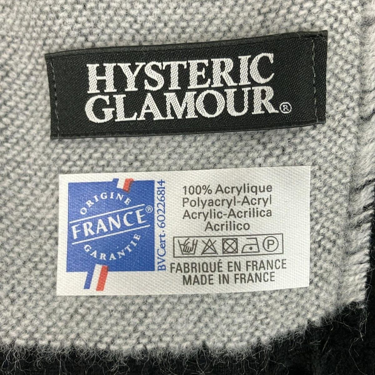 HYSTERIC GLAMOUR(ヒステリックグラマー) ストール(ショール)美品 - 黒