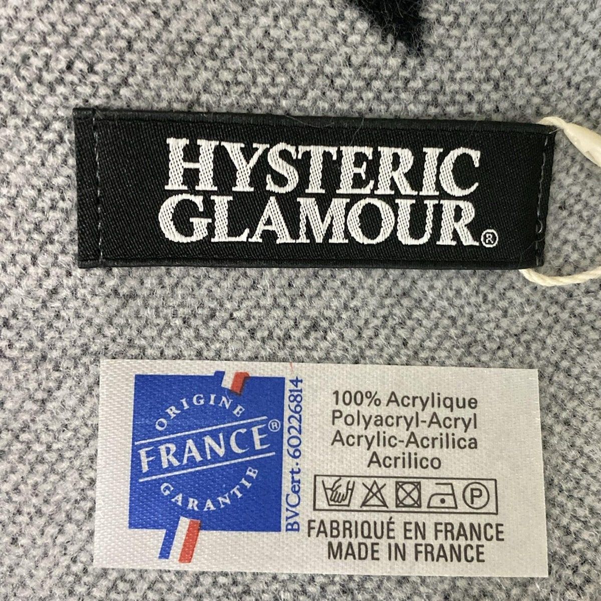 HYSTERIC GLAMOUR(ヒステリックグラマー) ストール(ショール) - 黒×白