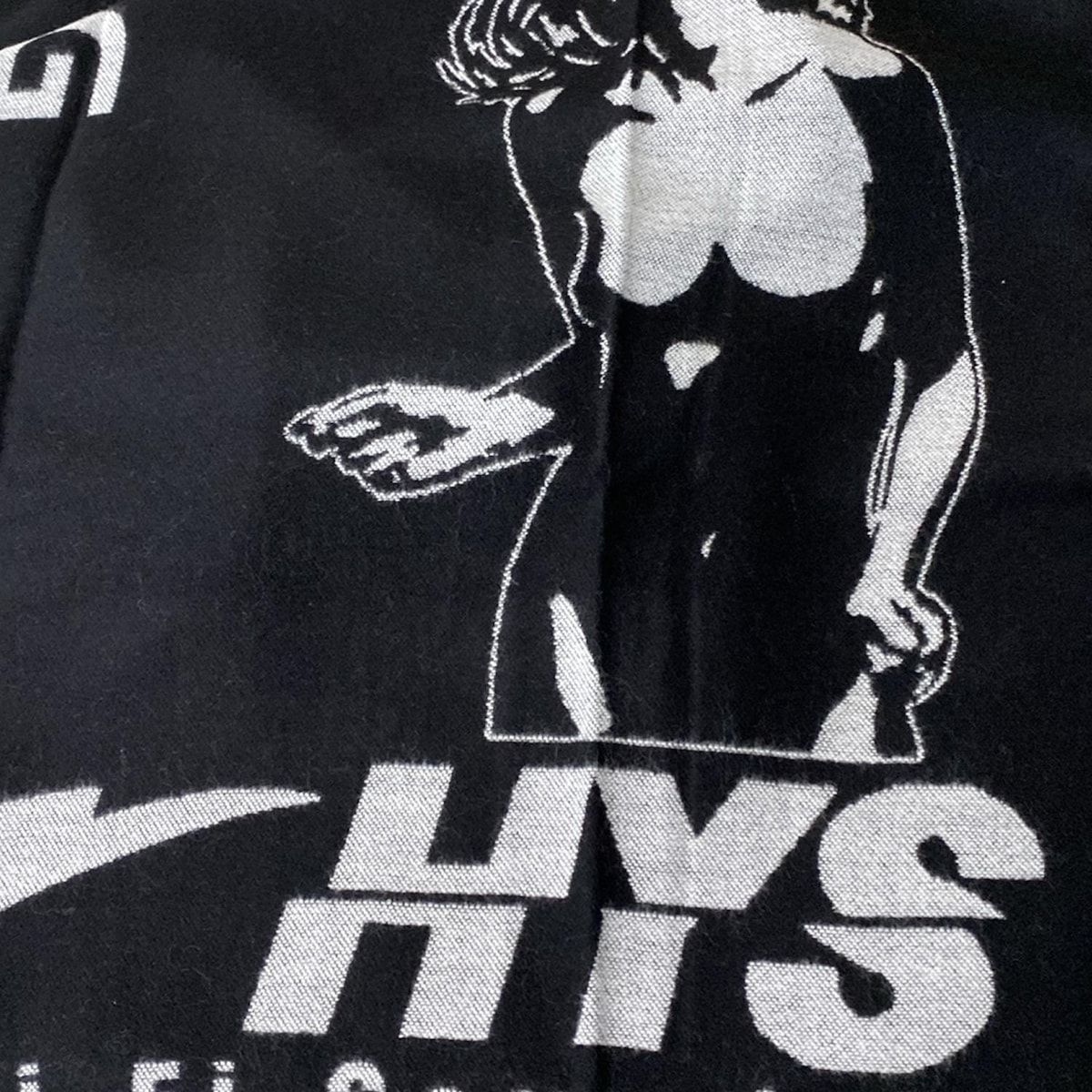 HYSTERIC GLAMOUR(ヒステリックグラマー) ストール(ショール) - 黒×白