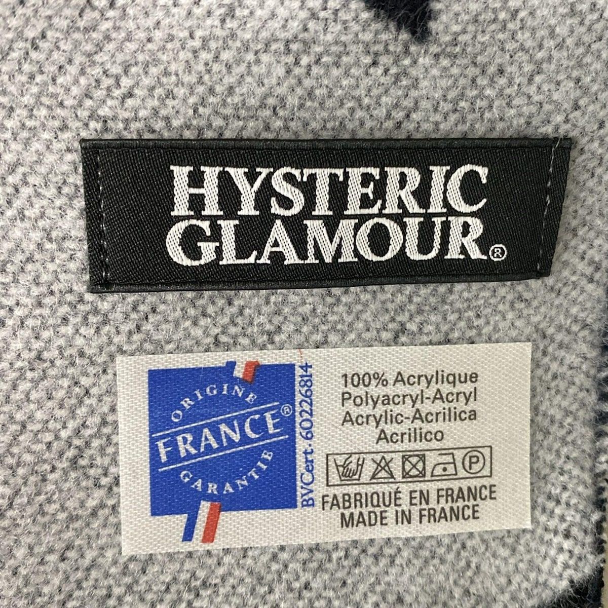 HYSTERIC GLAMOUR(ヒステリックグラマー) ストール(ショール) - 黒×白