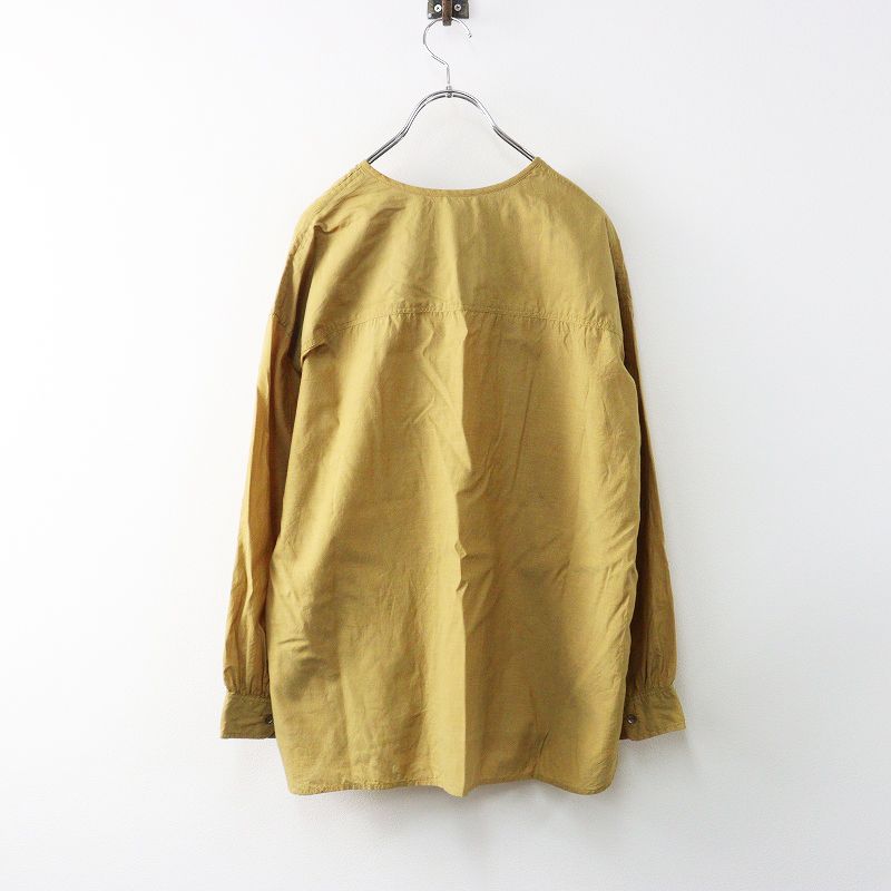 メゾンドソイル maison de soil BANGALORE COTTON SILK PLAIN PULLOVER SHIRT プルオーバーシャツ 1┃ 2400014671520