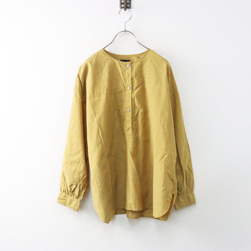 メゾンドソイル maison de soil BANGALORE COTTON SILK PLAIN PULLOVER SHIRT プルオーバーシャツ 1┃ 2400014671520