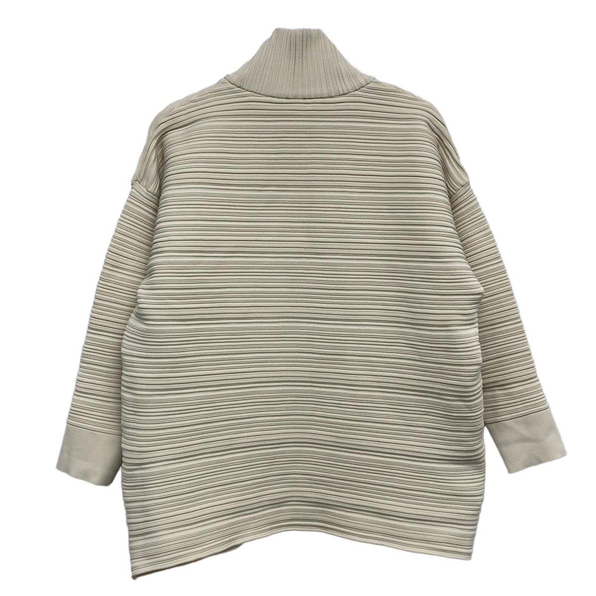 PLEATS PLEASE プリーツプリーズ 長袖カットソー レディース - アイボリー タートルネック