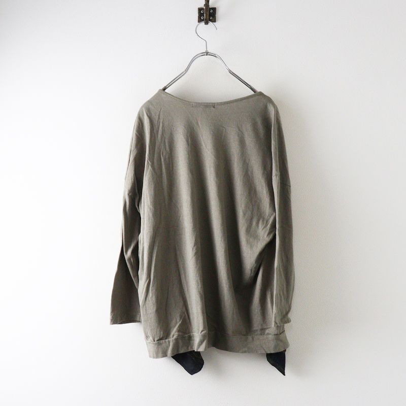 2025SS パドカレ pas de calais コットン天竺＆インドレーヨンmodern sarasa patchwork カーディガン 36｜ 2400014676518