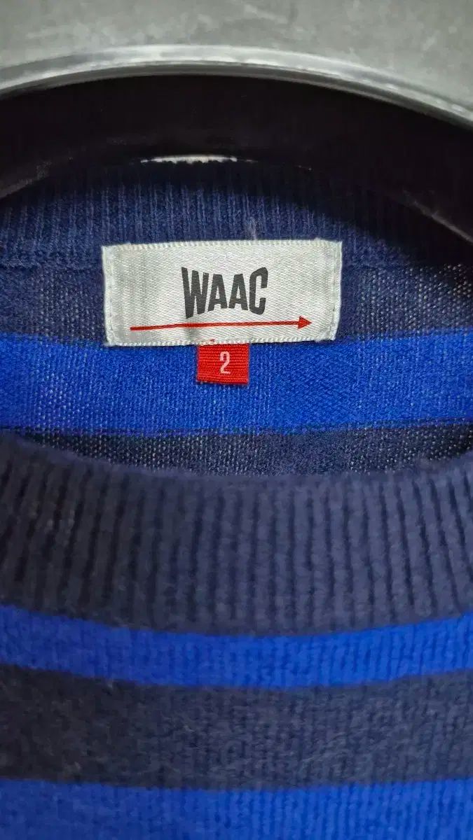 WAACゴルフレディースストライプリブカシミアニット 95 100