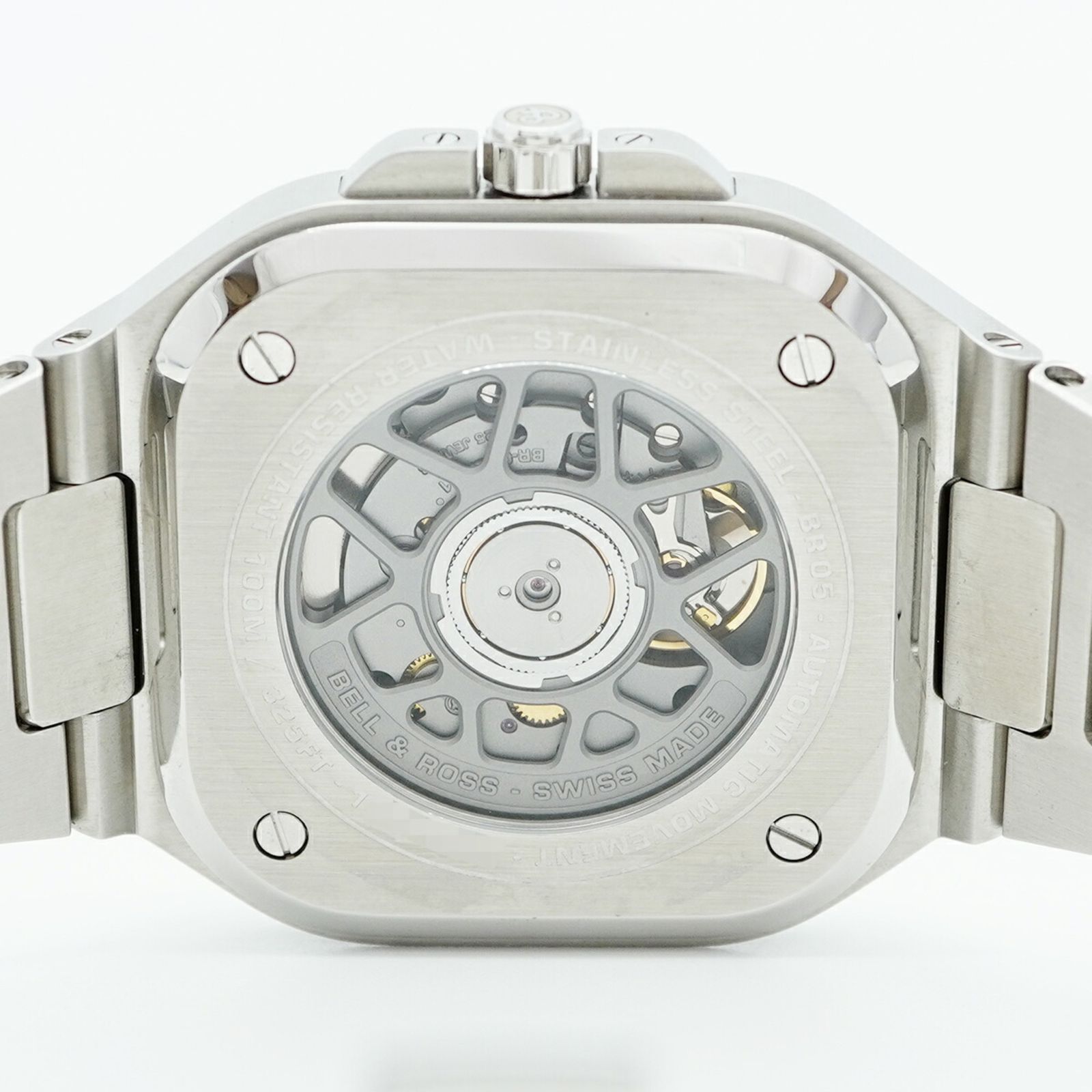  ベル ロス ブラック スティール BR 05 A BL ST SST 黒文字盤腕時計 メンズ 自動巻き時計 腕時計(アナログ)