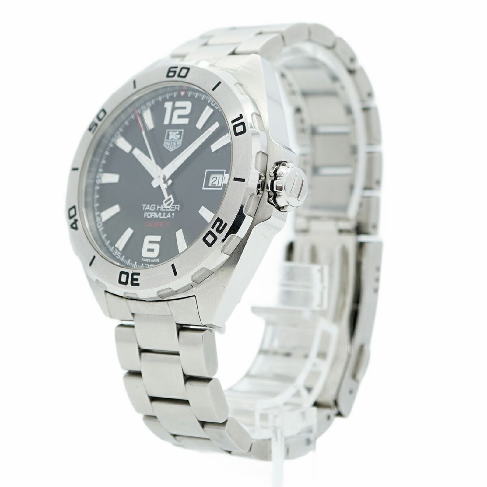 タグホイヤー フォーミュラ1 WAZ2113 黒文字盤腕時計 メンズ