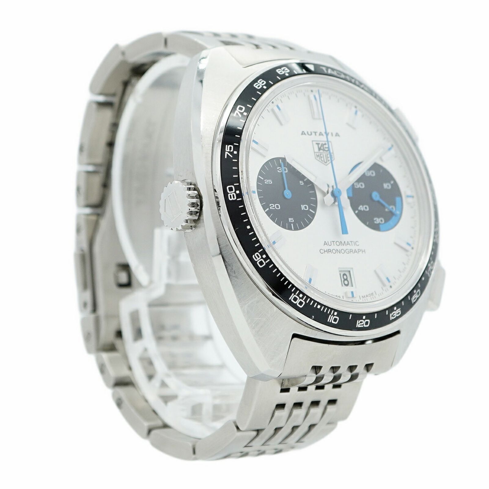  タグホイヤー オータヴィア CY2110 シルバー文字盤腕時計 メンズ ユニセックス対応 自動巻き時計 腕時計(アナログ)