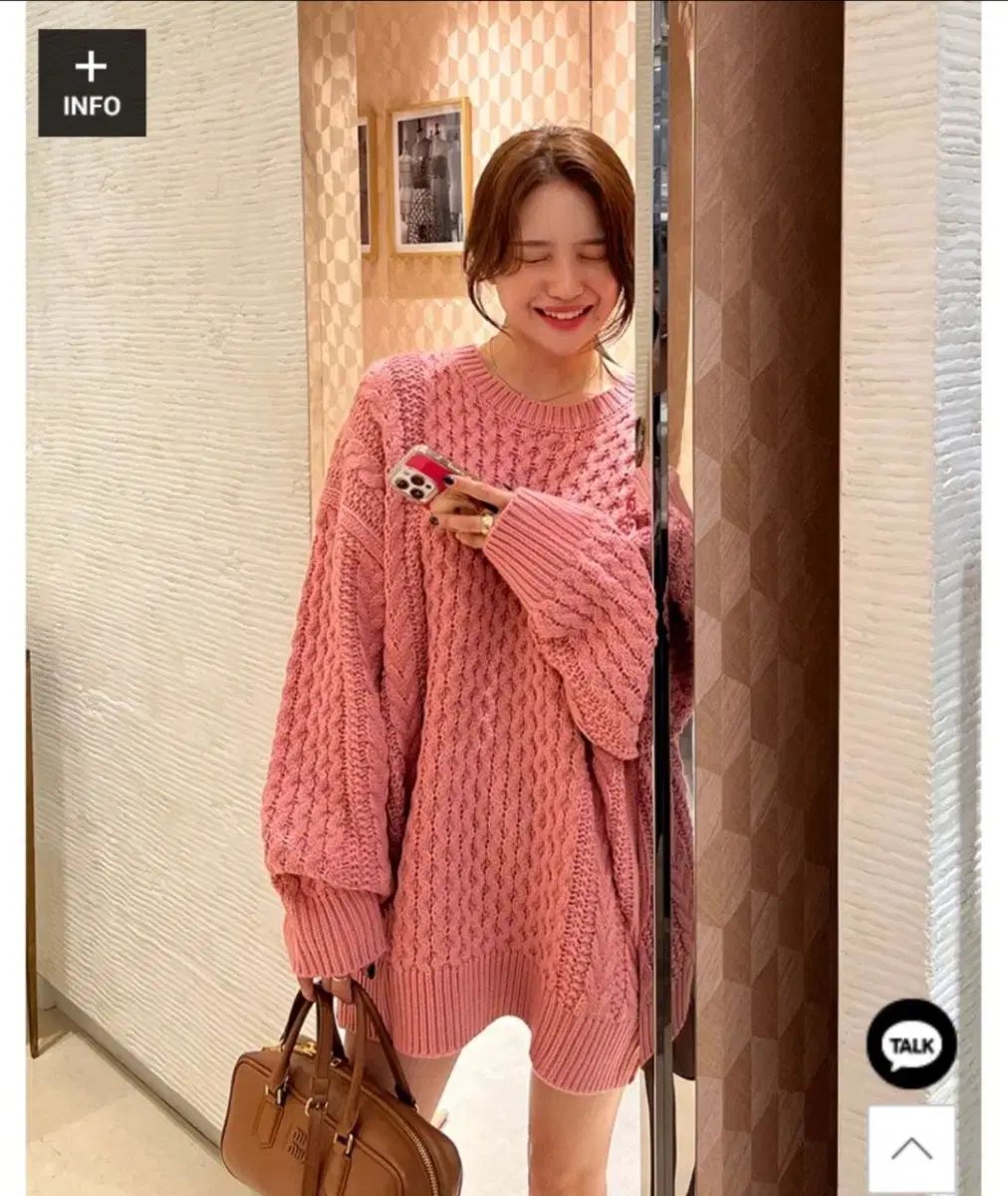 マリマーケット ハーフ ニット ONE PIECE ピンク Free