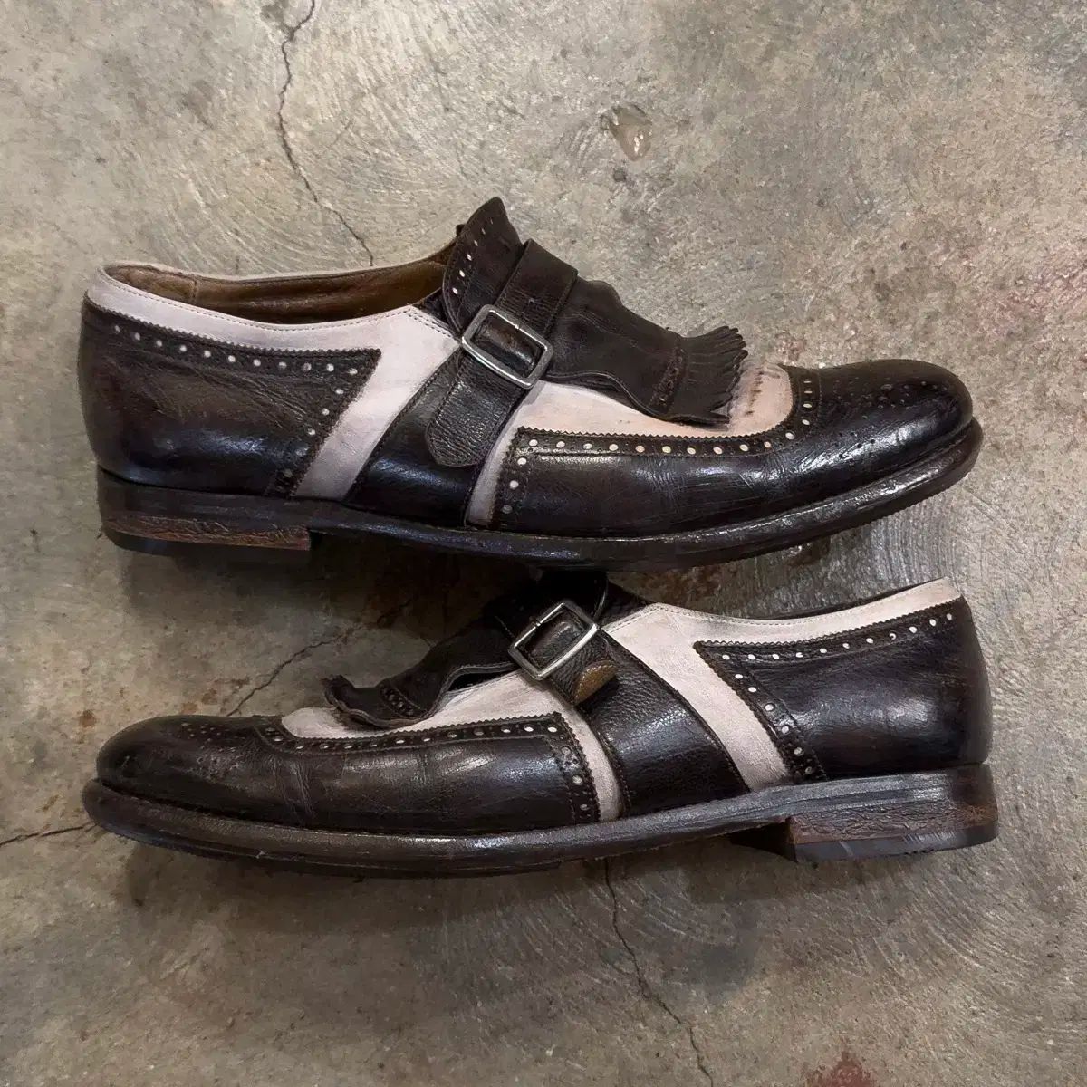 チャーチ 上海 ヴィンテージ ダービーシューズ