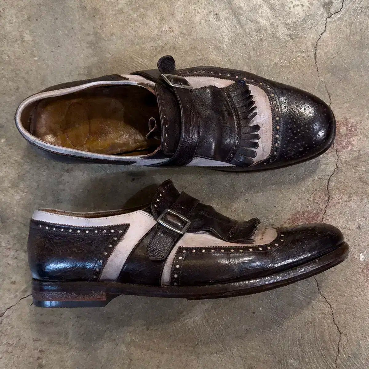 チャーチ 上海 ヴィンテージ ダービーシューズ