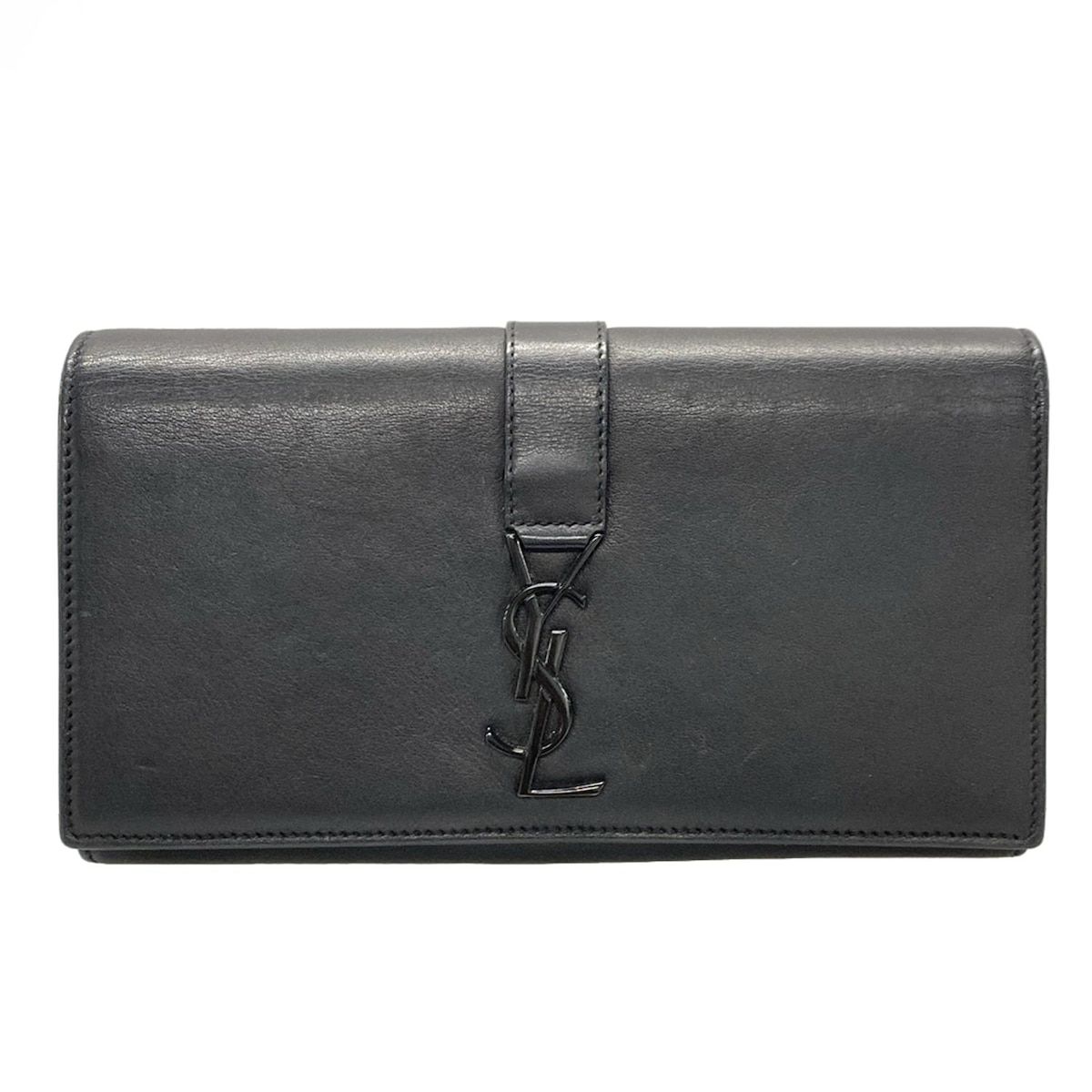 SAINT LAURENT PARIS サンローランパリ 長財布 - 414567 黒 レザー