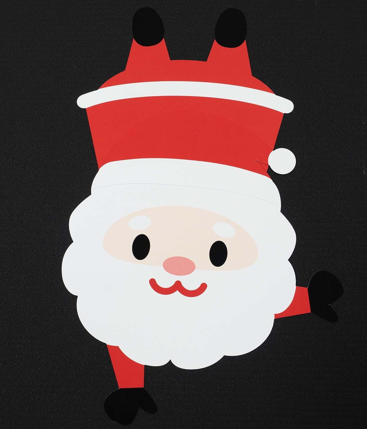 ☆壁面飾り 1体がA4サイズ 「10人のサンタクロース」冬 11月 12月