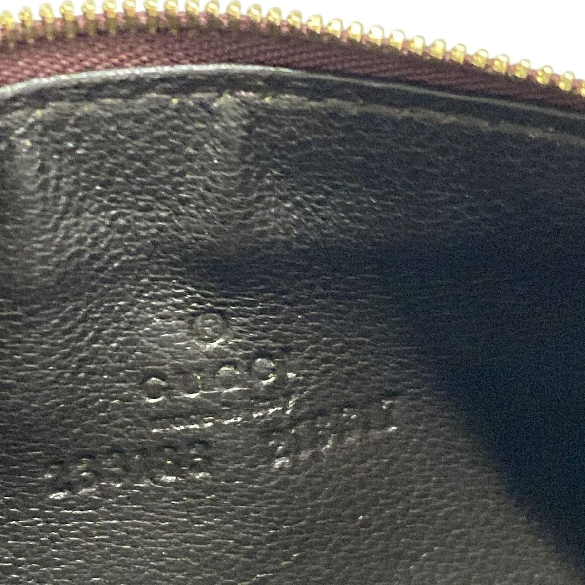  GUCCI グッチ コインケース インターロッキングG 233183 ボルドー×ピンク×マルチ ハート キーリング付き レザー その他 折り財布