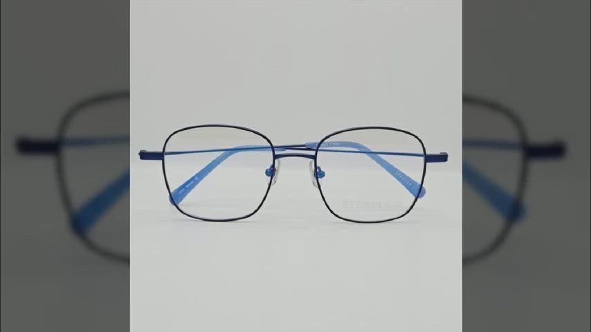 メガネ ブルー