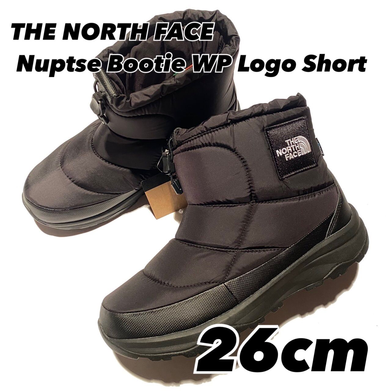 THE NORTH FACE Nuptse Bootie WP Logo ShortKW TNFブラック×TNF 