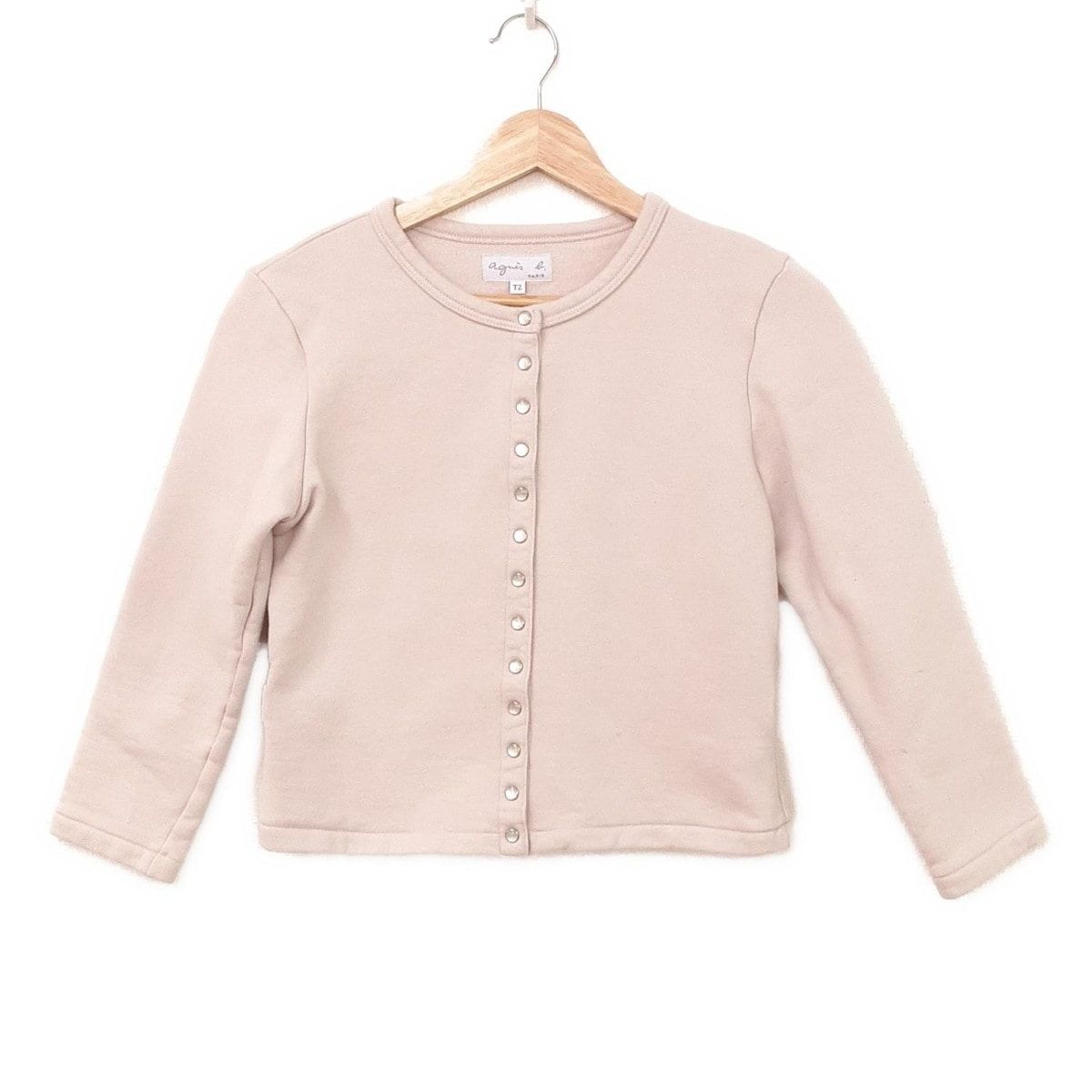 agnes b(アニエスベー) ブルゾン サイズT2 レディース - ベージュ 長袖/春/秋