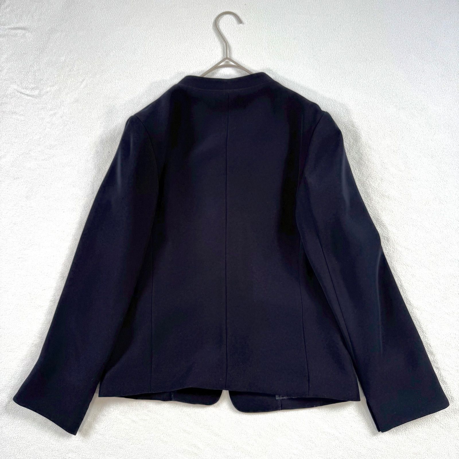 アデイインザライフ パンツスーツ セットアップ ノーカラー M ネイビー 極美品・洗える・ノーカラー・ネイビー✨ユナイテッドアローズ アデイ