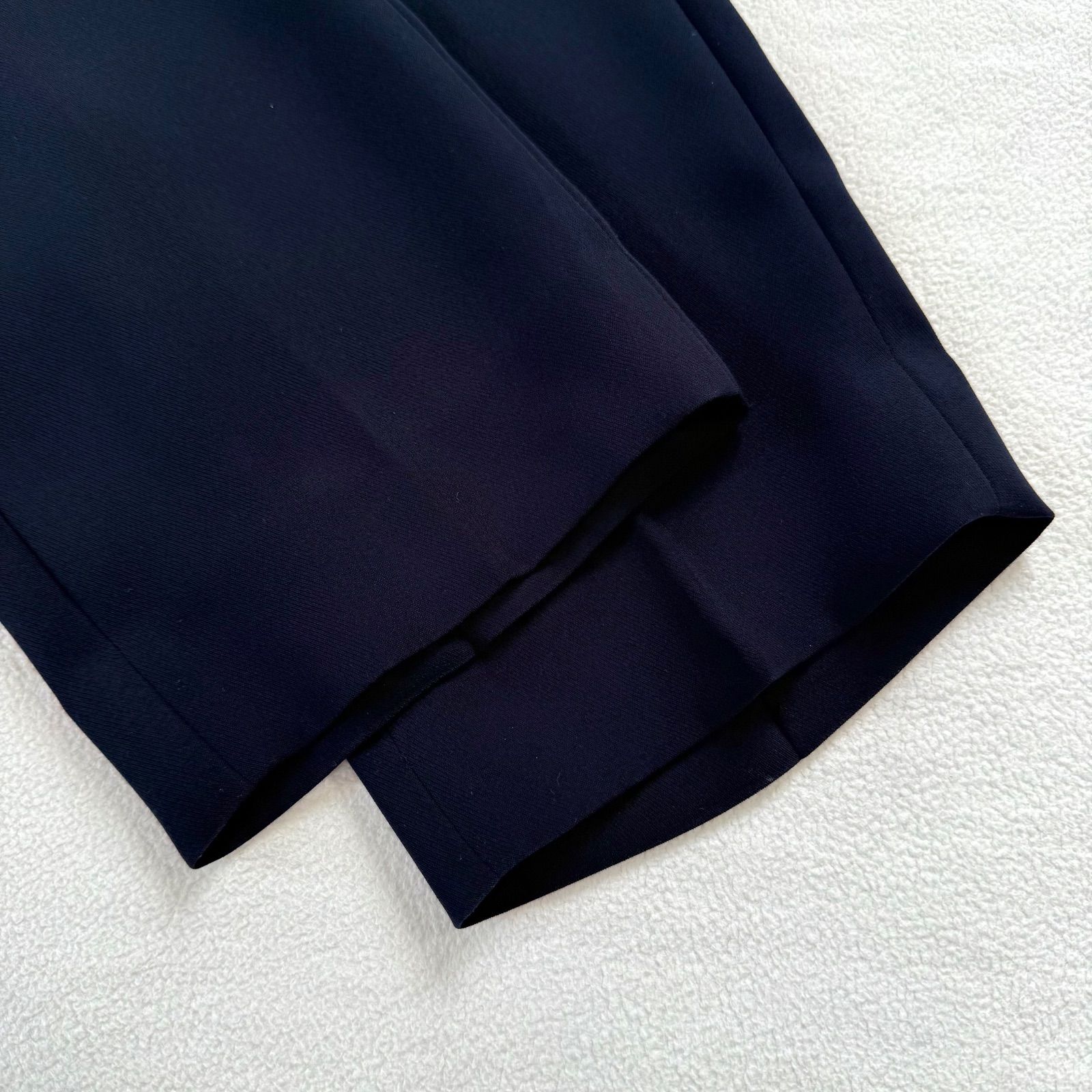 極美品・洗える・ノーカラー・ネイビー✨ユナイテッドアローズ アデイ