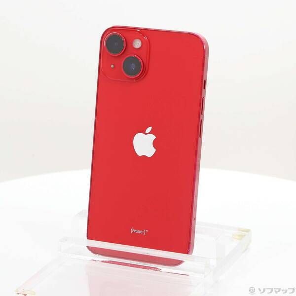 中古品〕 iPhone14 512GB プロダクトレッド MPXF3J／A SIMフリー【198