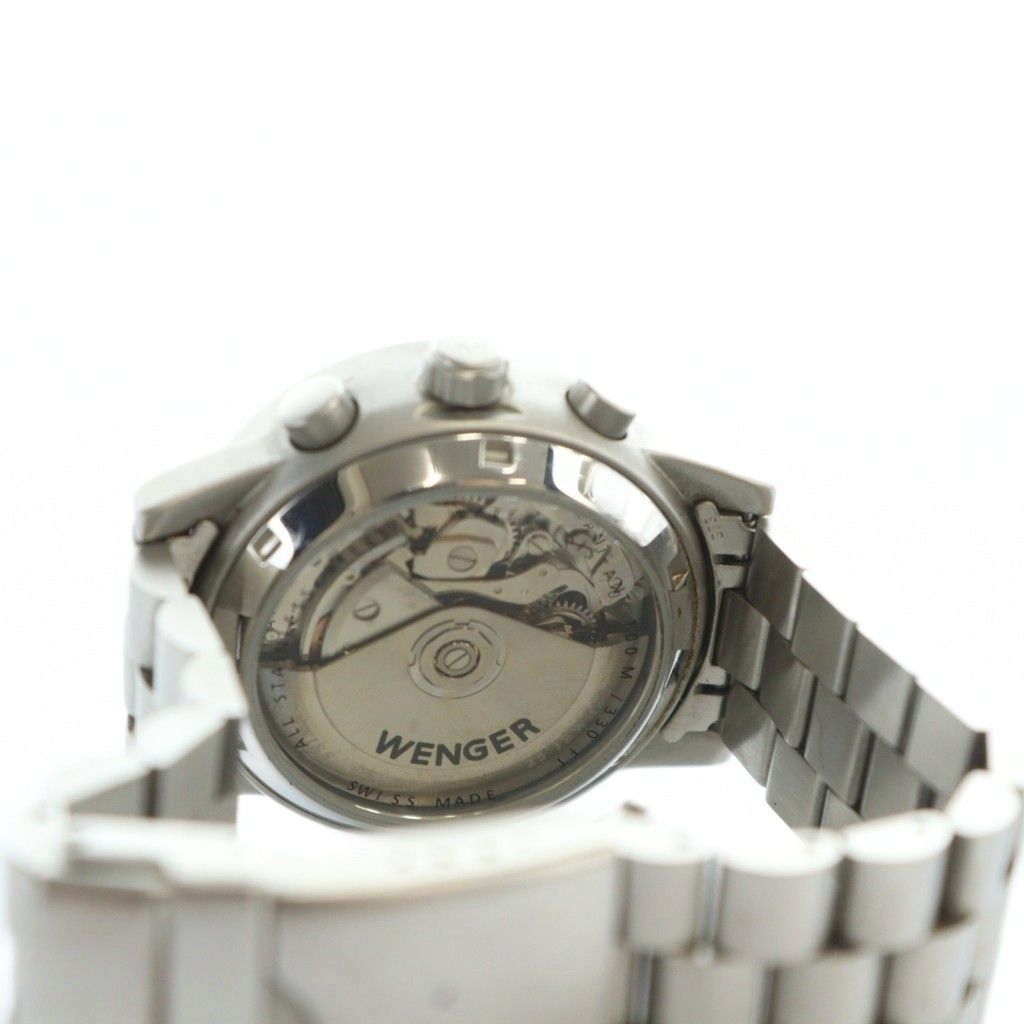 WENGER 腕時計 ウォッチ 自動巻き 裏スケルトン ロゴ カレンダー付き  