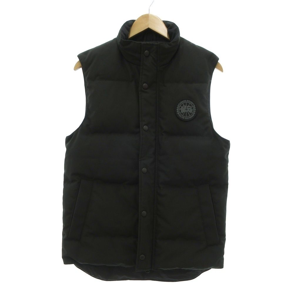 カナダグース CANADA GOOSE BLACK LABEL Garson Vest ダウンベスト キルティング XS 黒 ブラック 4151MB UO