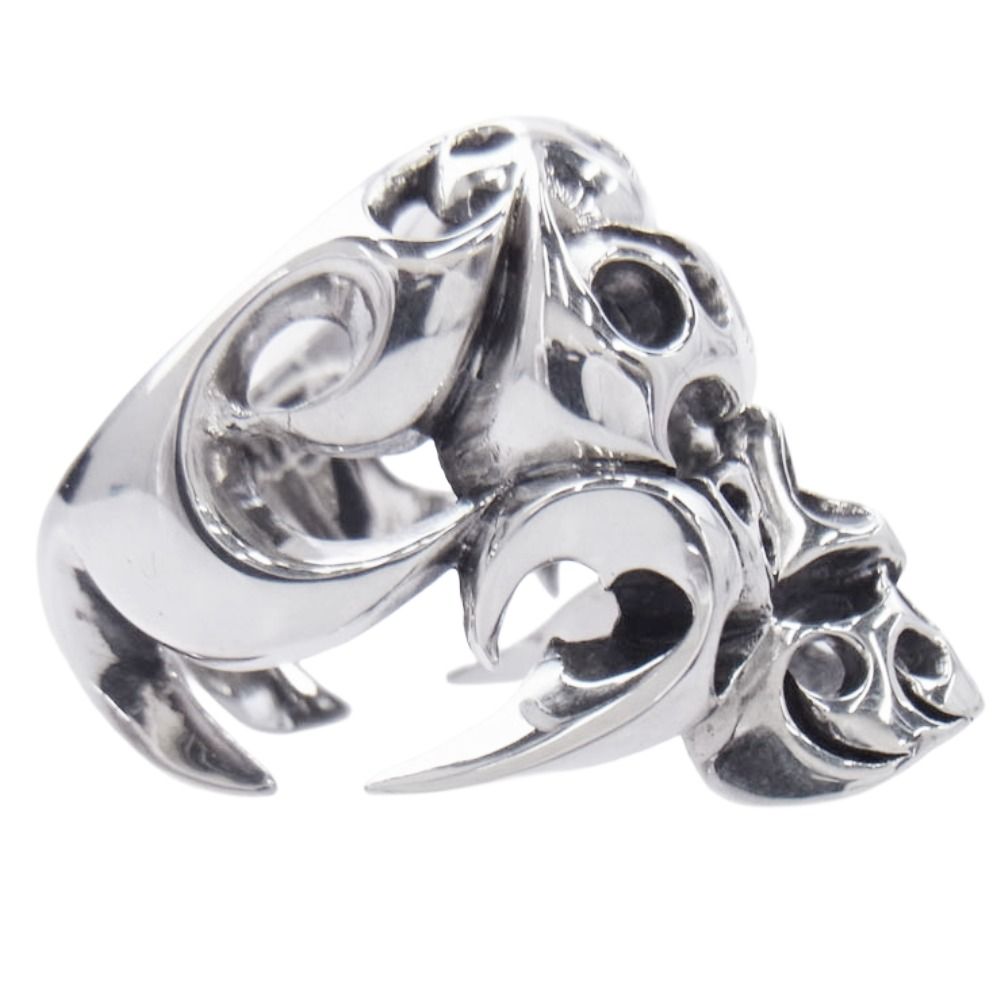 テンダーロイン 仕上加工済 T SKULL BORNEO RING ボルネオ スカル リング シルバー系 21号