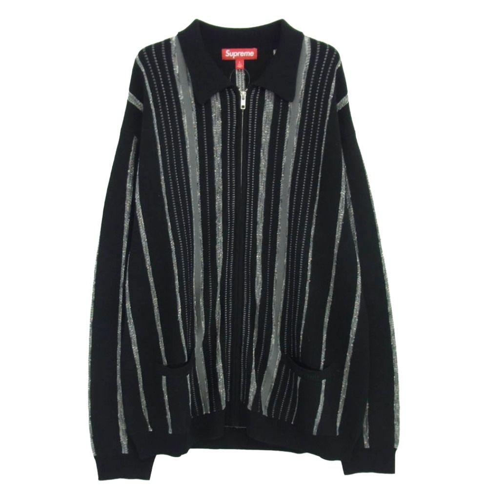 Supreme Supreme ストライプカーディガン Lサイズ ストライプモヘア 