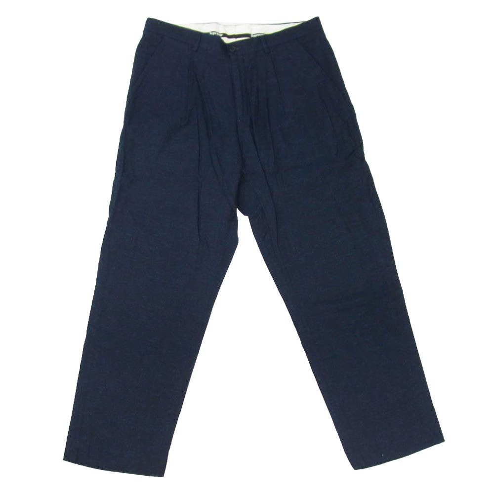 Supreme シュプリーム 21AW Pleated Trouser プリ―テッド トラウザー パンツ ネイビー ネイビー系 32