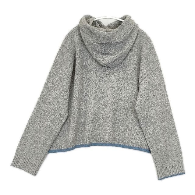 Vm VKPO-3834C ウールニット フードプルオーバー 定価26400円 パーカー 23AW グレー レディース ヴーム 5-1025T∞