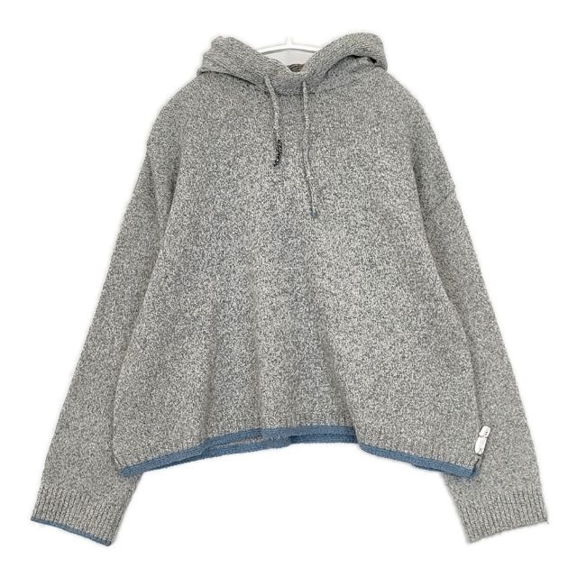 Vm VKPO-3834C ウールニット フードプルオーバー 定価26400円 パーカー 23AW グレー レディース ヴーム 5-1025T∞