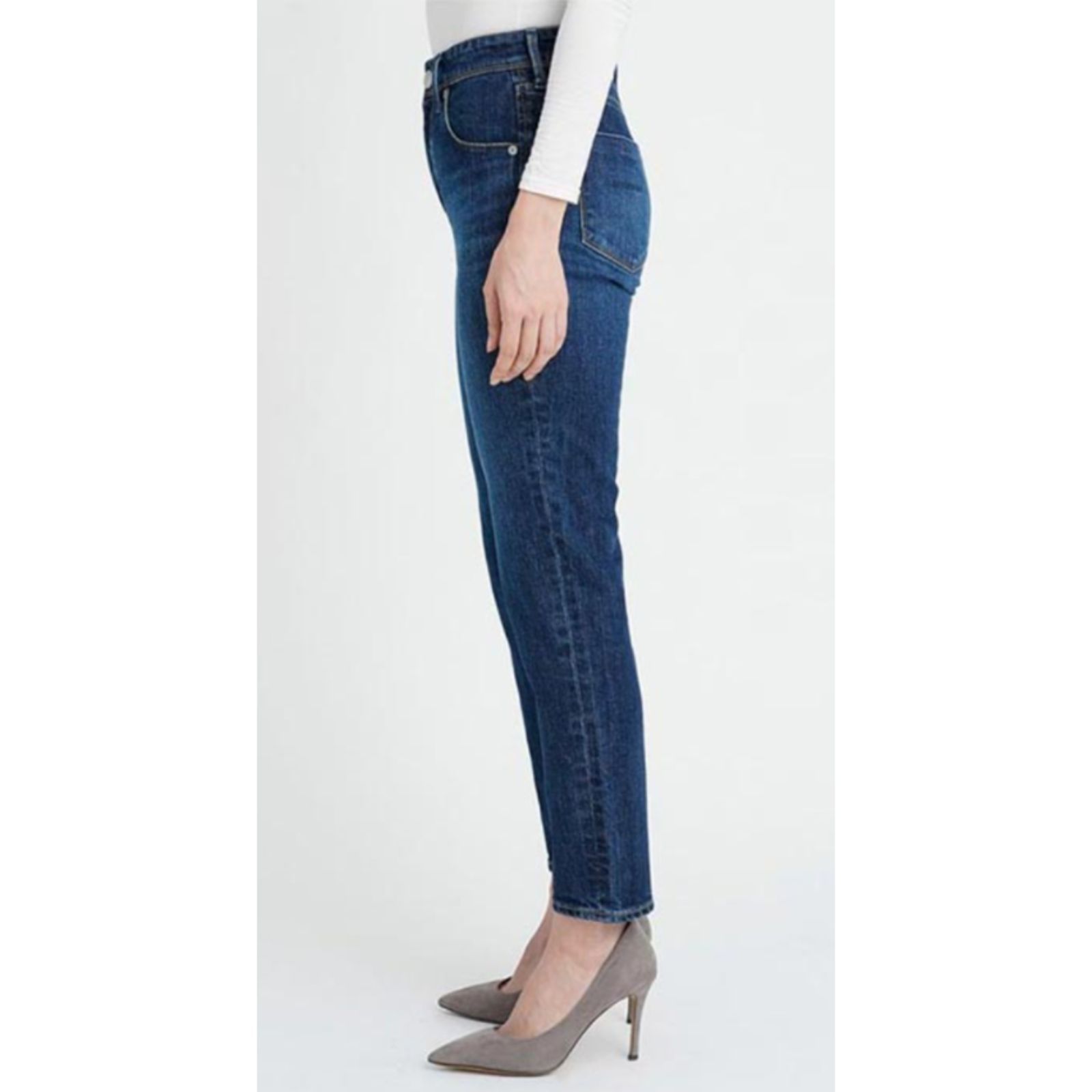 YANUK ヤヌーク RUTH ルース スリムテーパード GIN インディゴ 21サイズ