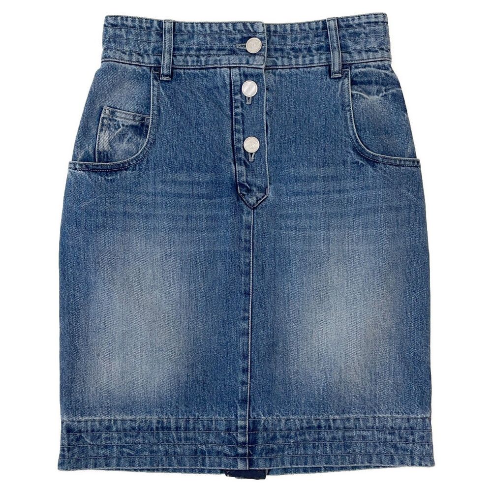 シャネル スカート ココマーク デニム コットン レディースサイズ36 P55976 CHANEL