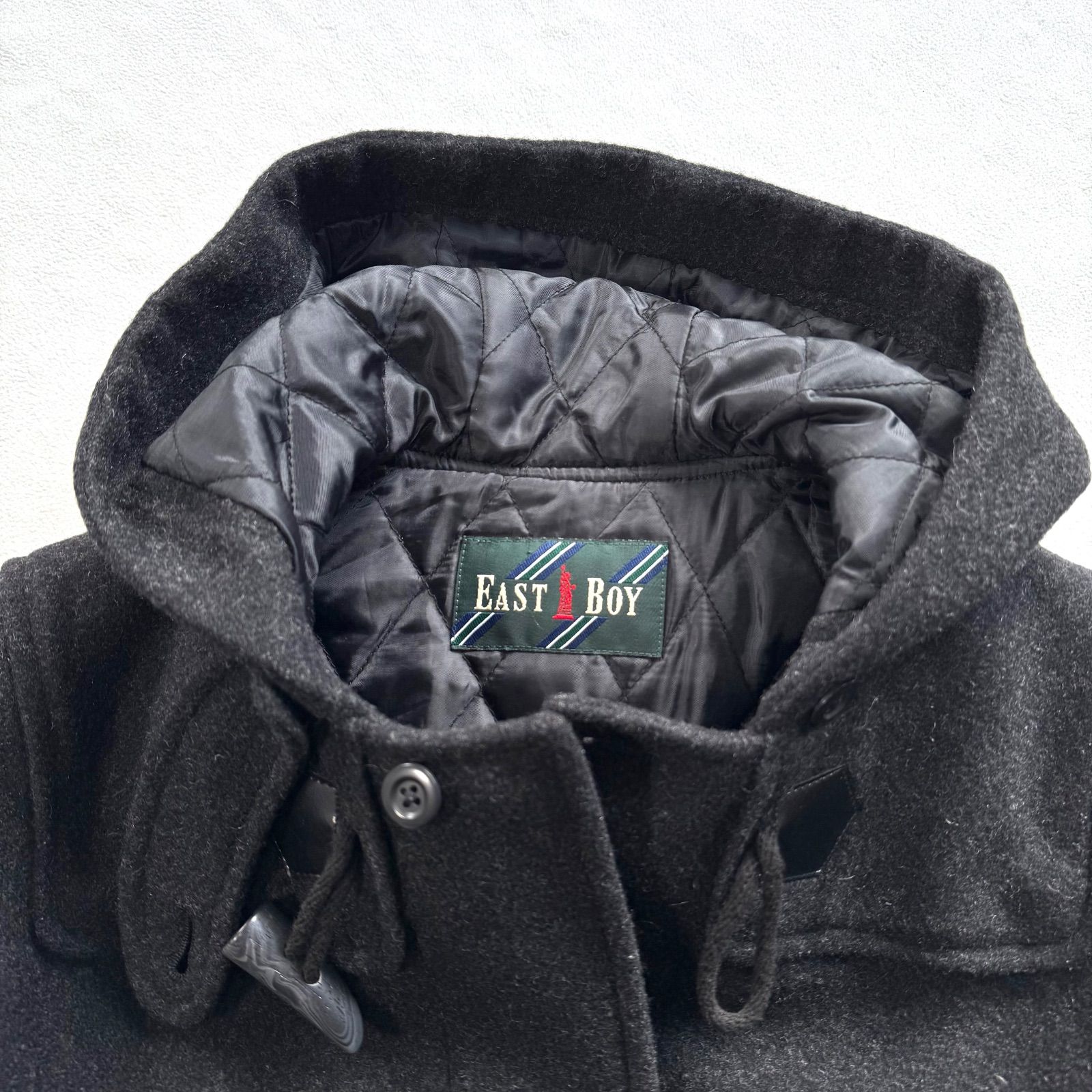 極美品・11号✨イーストボーイ ダッフルコート ウール キルティング