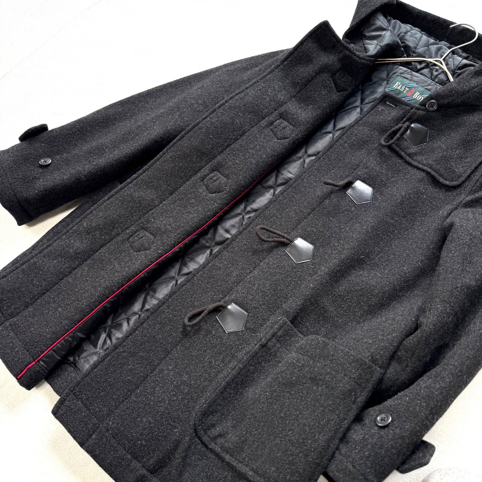 極美品・11号✨イーストボーイ ダッフルコート ウール キルティング
