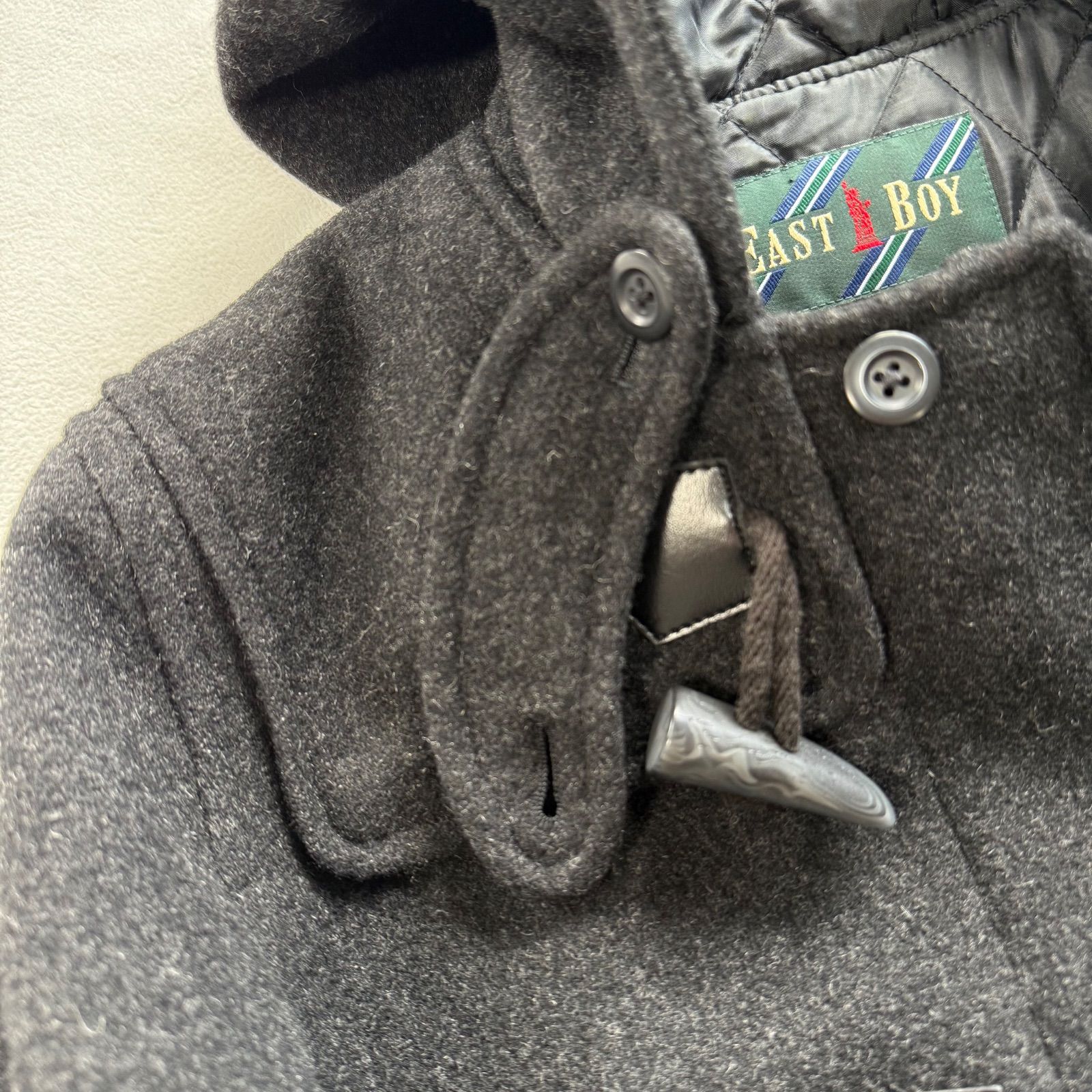 極美品・11号✨イーストボーイ ダッフルコート ウール キルティング