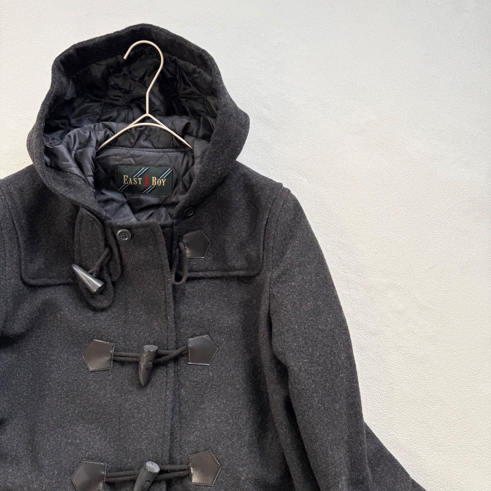 極美品・11号✨イーストボーイ ダッフルコート ウール キルティング