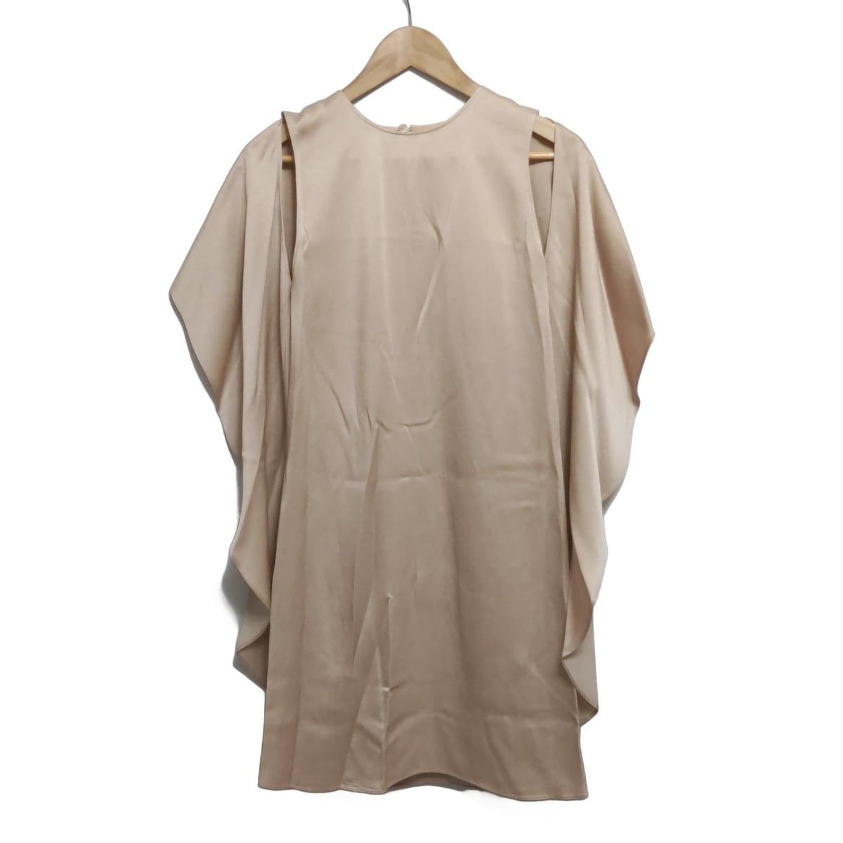 stellamccartney ステラマッカートニー ワンピース サイズ34 M レディース - ベージュ ノースリーブ ひざ丈 変形デザイン