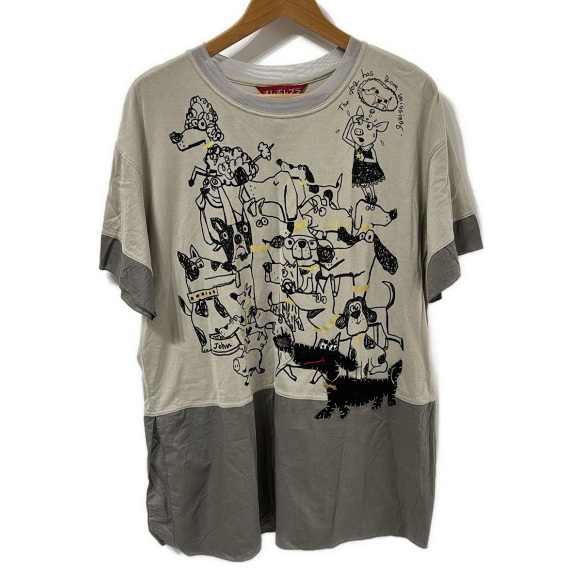 ALBEROBELLO OLLEBOREBLA アルベロベロ オレボレブラ チュニック レディース - グレーベージュ×グレー×マルチ