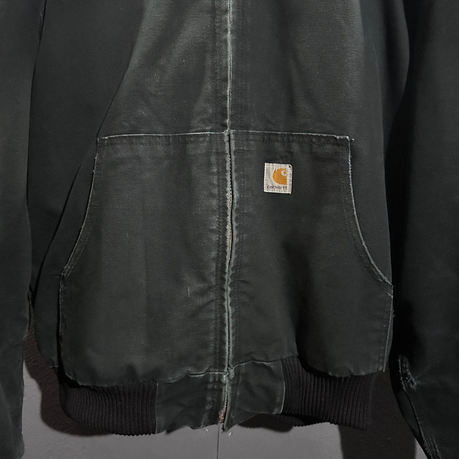 90s Carhartt J130 Duck Active Jacket Quilt Lined カーハート アクティブジャケット ワークジャケット ネイビー ODELLYA_COM