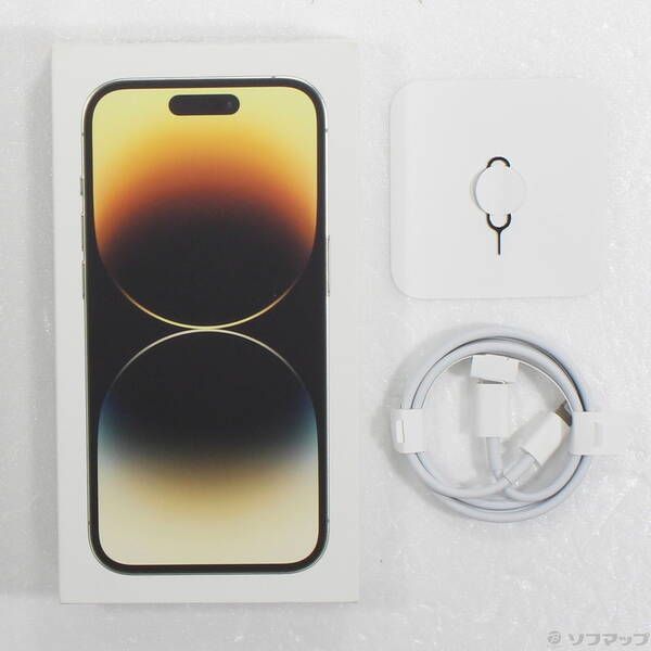 中古品〕 iPhone14 Pro 256GB ゴールド MQ173J／A SIMフリー【269