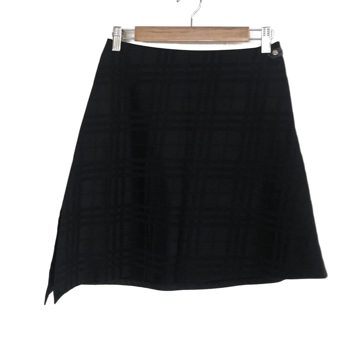 Burberry Blue Label バーバリーブルーレーベル ミニスカート サイズ38 M レディース - 黒 チェック柄