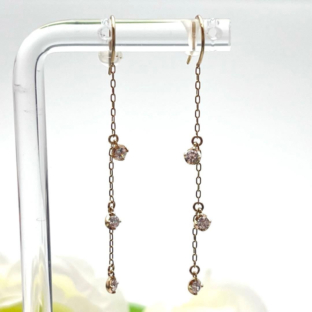 242 スタージュエリー K10 ジルコニア ピアス