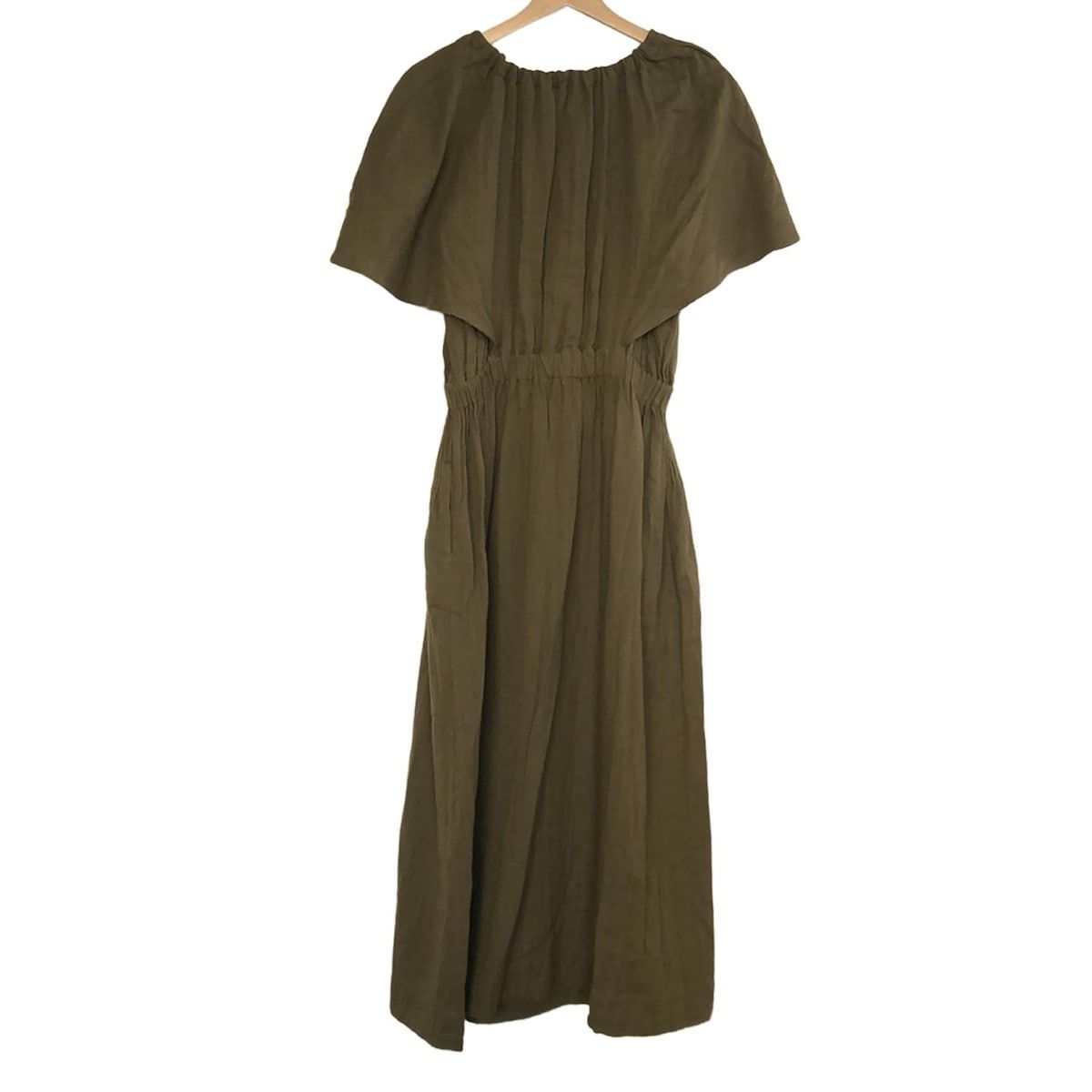 NEMIKA by Leilian ネミカ ワンピース サイズ1 S レディース - カーキ 半袖 マキシ丈