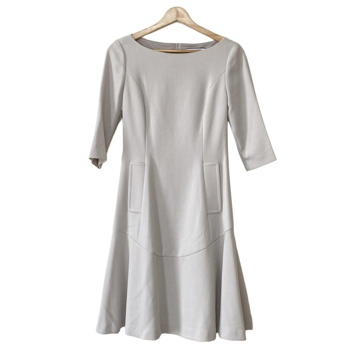 FOXEY NEW YORK フォクシーニューヨーク ワンピース サイズ38 M レディース - 35035 ライトグリーン クルーネック 七分袖 ロング