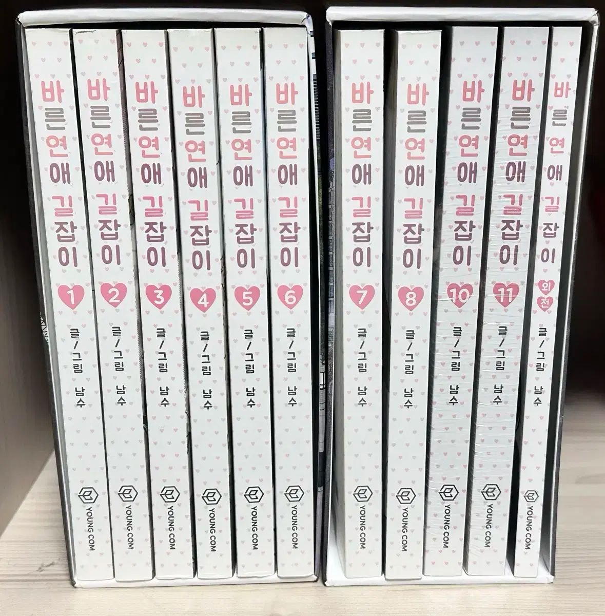 바른 연애 길잡이 ウェブトゥーン 単行本 セット ブックケース 全巻 漫画