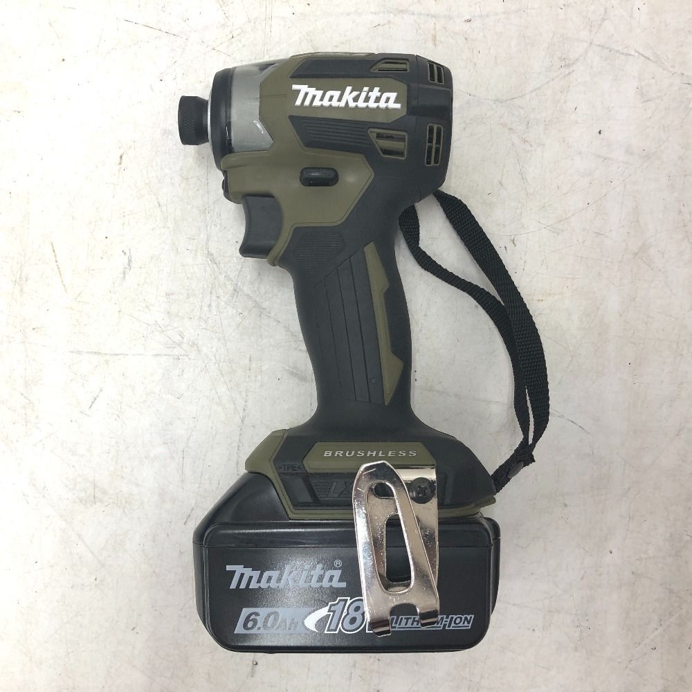 makita マキタ 18V 6.0Ah 充電式インパクトドライバ オリーブ ケース 充電器 バッテリ2個セット TD173DRGXO