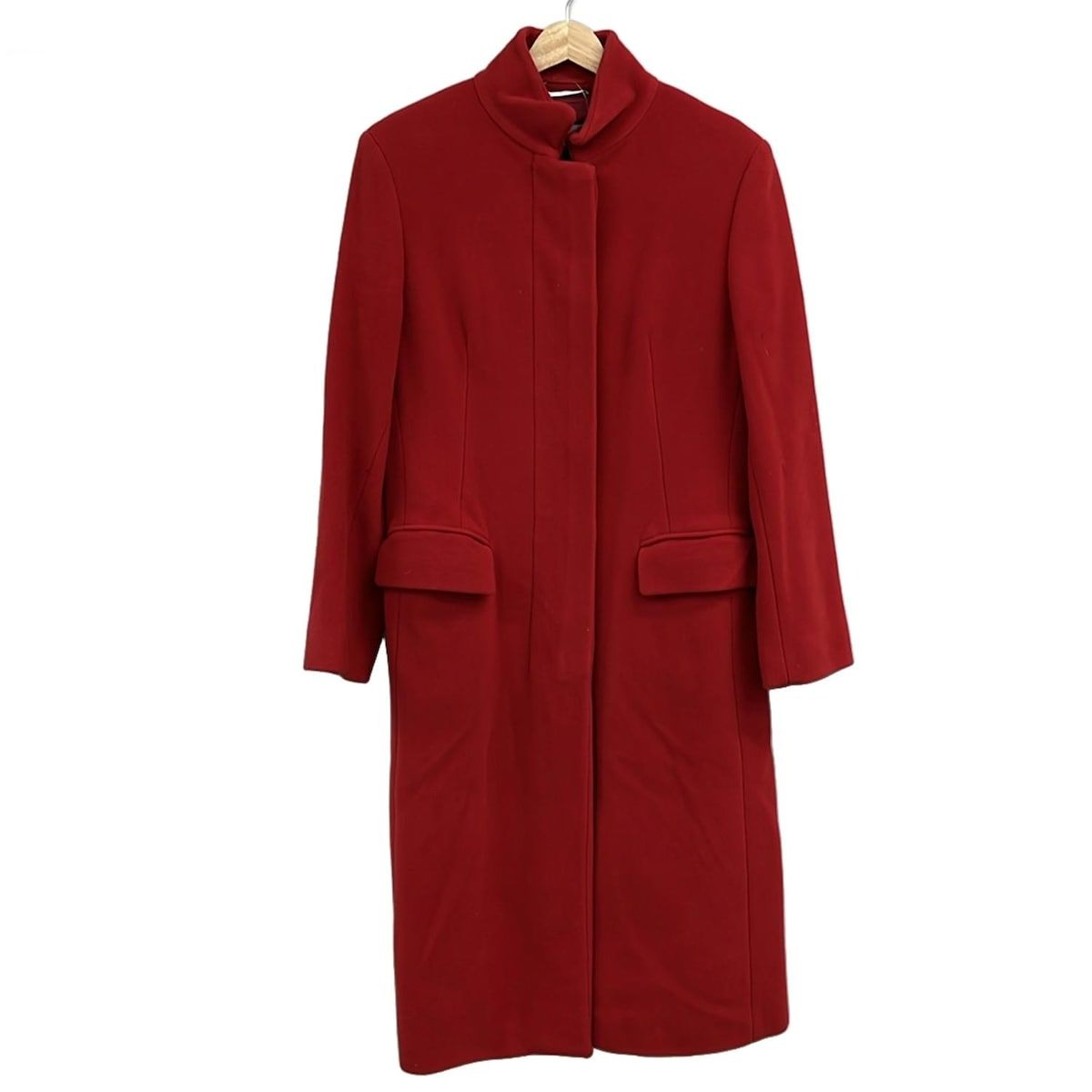 新品タグ付‼️【 マックスマーラ】42 美しいレッド　ラップコート　赤 Max Mara(マックスマーラ) コート サイズ42 M レディース - レッド